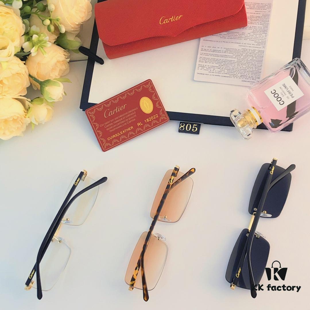 6931ac8bccd8ab3d7afa0dc7 Cartier 2024 New Arrival Stylish Frameless Cut-Out Men's Sunglasses, Retro Fashion Metal Square Sunglasses, Instagram-Famous Eyewear