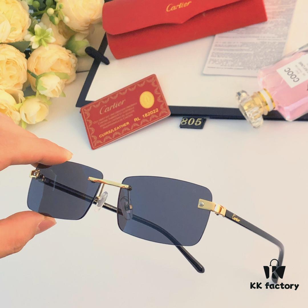 6931ac8bccd8ab3d7afa0dc8 Cartier 2024 New Arrival Stylish Frameless Cut-Out Men's Sunglasses, Retro Fashion Metal Square Sunglasses, Instagram-Famous Eyewear