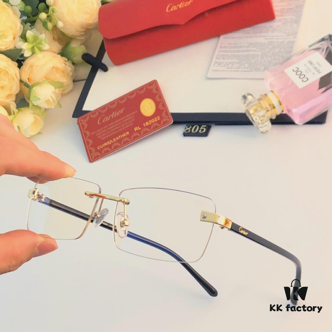 6931ac8cccd8ab3d7afa0dca Cartier 2024 New Arrival Stylish Frameless Cut-Out Men's Sunglasses, Retro Fashion Metal Square Sunglasses, Instagram-Famous Eyewear