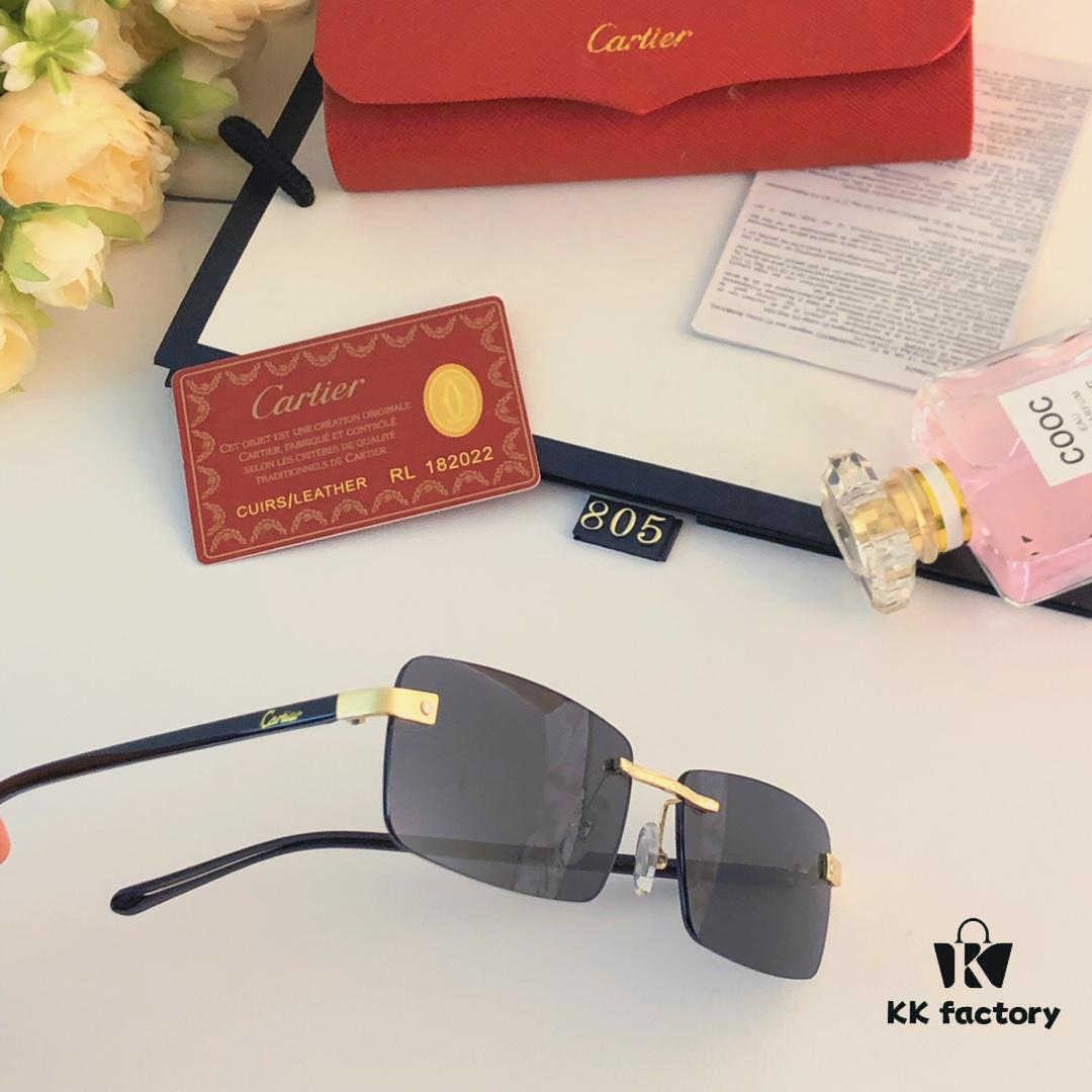 6931ac8cccd8ab3d7afa0dce Cartier 2024 New Arrival Stylish Frameless Cut-Out Men's Sunglasses, Retro Fashion Metal Square Sunglasses, Instagram-Famous Eyewear