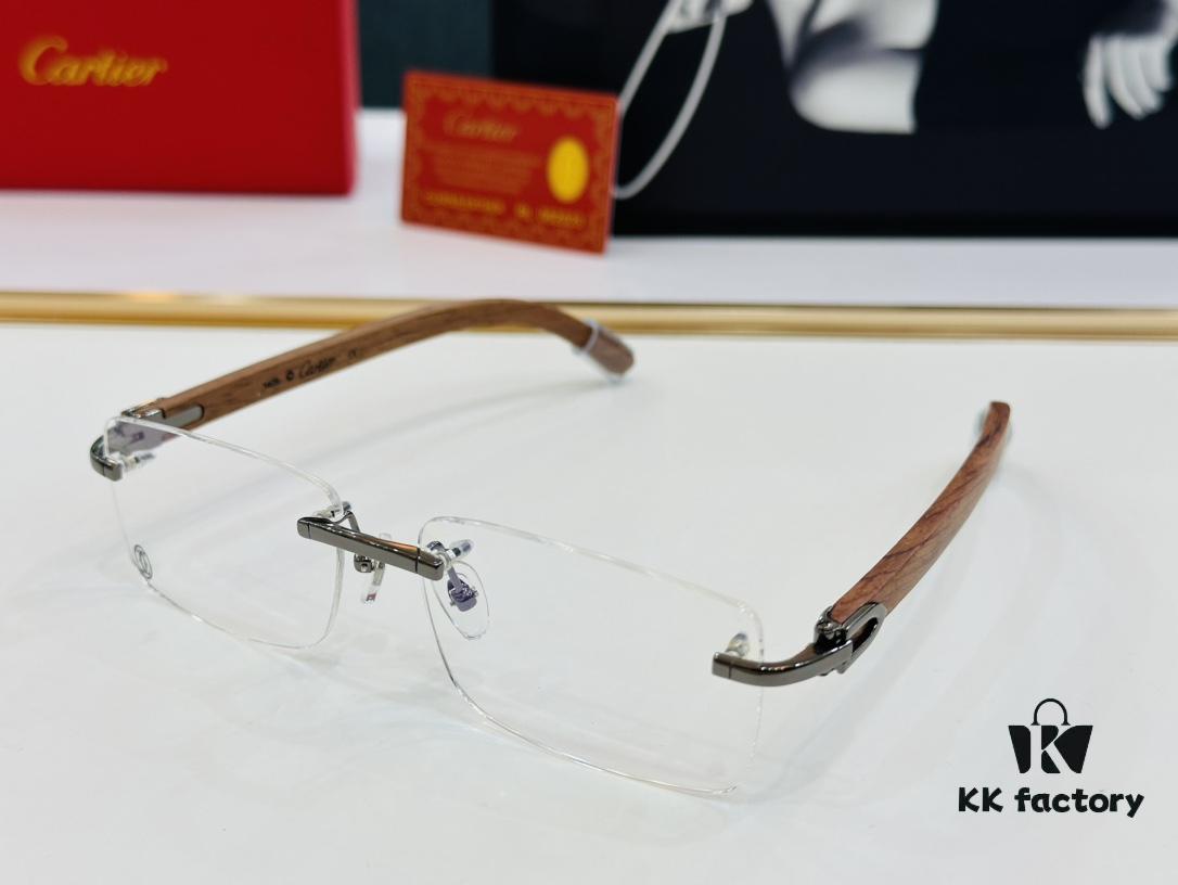 6931ac8eccd8ab3d7afa0dec Cartier CT3524013 Unisex Sunglasses - Size 55-17-140, Ideal for Men, Universal Fit, Comfortable Wear, Wooden Temples, Suitable for Prescription Lenses