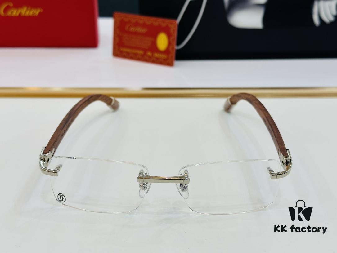 6931ac8eccd8ab3d7afa0df0 Cartier CT3524013 Unisex Sunglasses - Size 55-17-140, Ideal for Men, Universal Fit, Comfortable Wear, Wooden Temples, Suitable for Prescription Lenses
