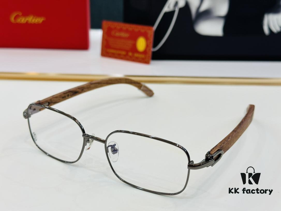 6931ac8eccd8ab3d7afa0df4 Cartier CT31361 Size: 55□18-140 Men's Sunglasses – Universal Frame Shape, Comfortable Fit, Suitable for All Face Types, Compatible with Prescription Lenses, Wooden Temples