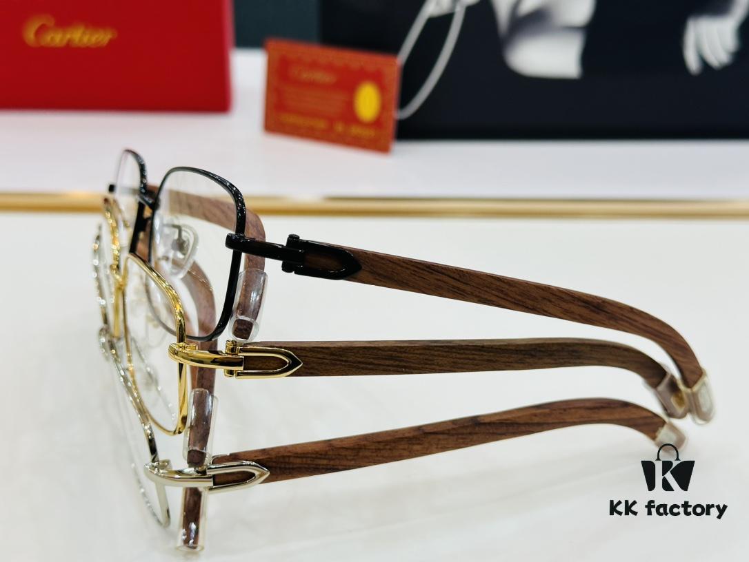 6931ac8fccd8ab3d7afa0df7 Cartier CT31361 Size: 55□18-140 Men's Sunglasses – Universal Frame Shape, Comfortable Fit, Suitable for All Face Types, Compatible with Prescription Lenses, Wooden Temples
