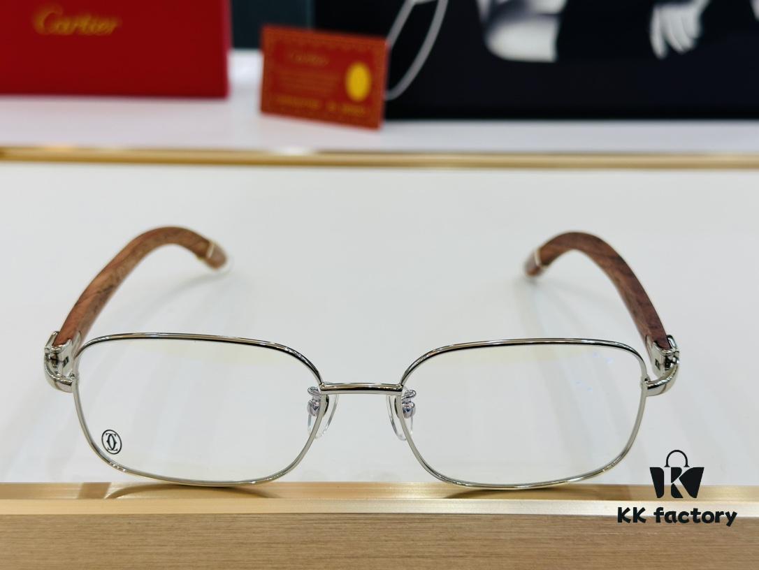 6931ac8fccd8ab3d7afa0df8 Cartier CT31361 Size: 55□18-140 Men's Sunglasses – Universal Frame Shape, Comfortable Fit, Suitable for All Face Types, Compatible with Prescription Lenses, Wooden Temples