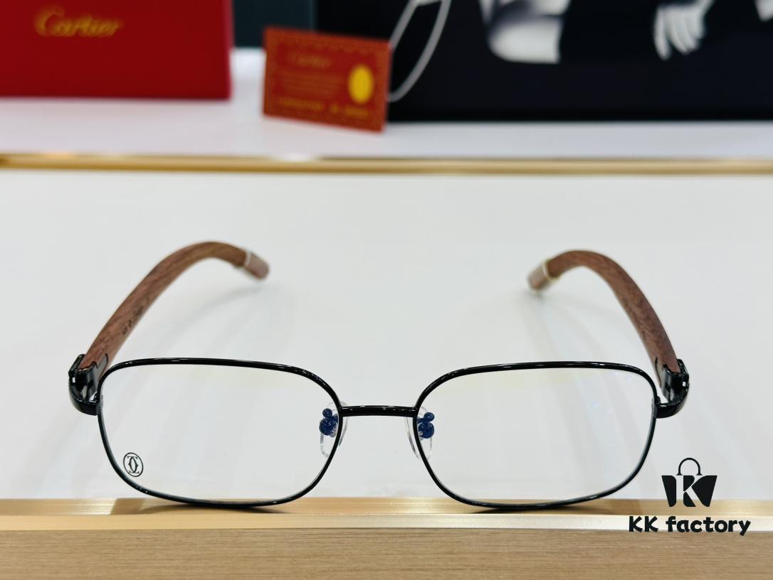 6931ac8fccd8ab3d7afa0df9 Cartier CT31361 Size: 55□18-140 Men's Sunglasses – Universal Frame Shape, Comfortable Fit, Suitable for All Face Types, Compatible with Prescription Lenses, Wooden Temples