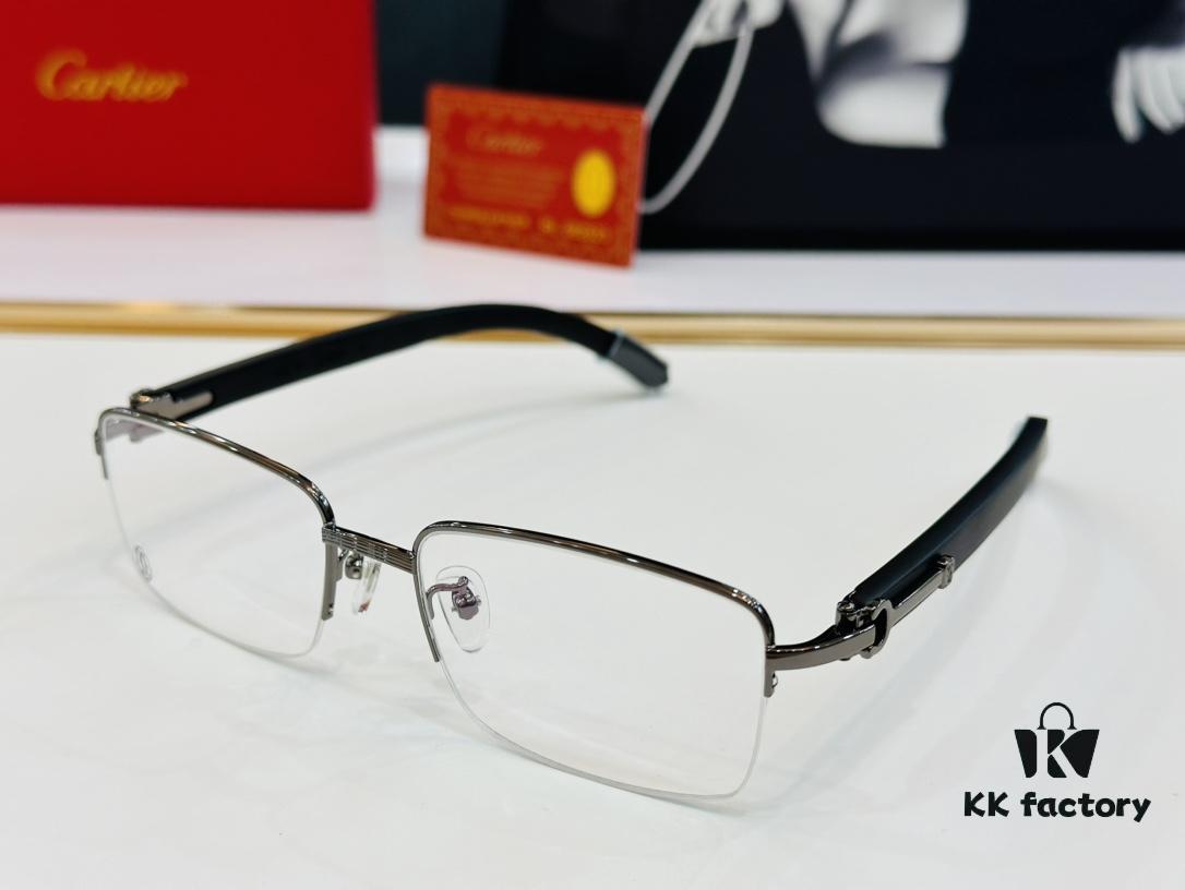 6931ac8fccd8ab3d7afa0dfd Cartier - CT00510 Size: 56□18-140 Men's Sunglasses Recommended, Universal Frame Shape Fits All Face Types, Comfortable Wear, Compatible with Prescription Lenses, Wooden Temples, Eyeglasses, Sunglasses