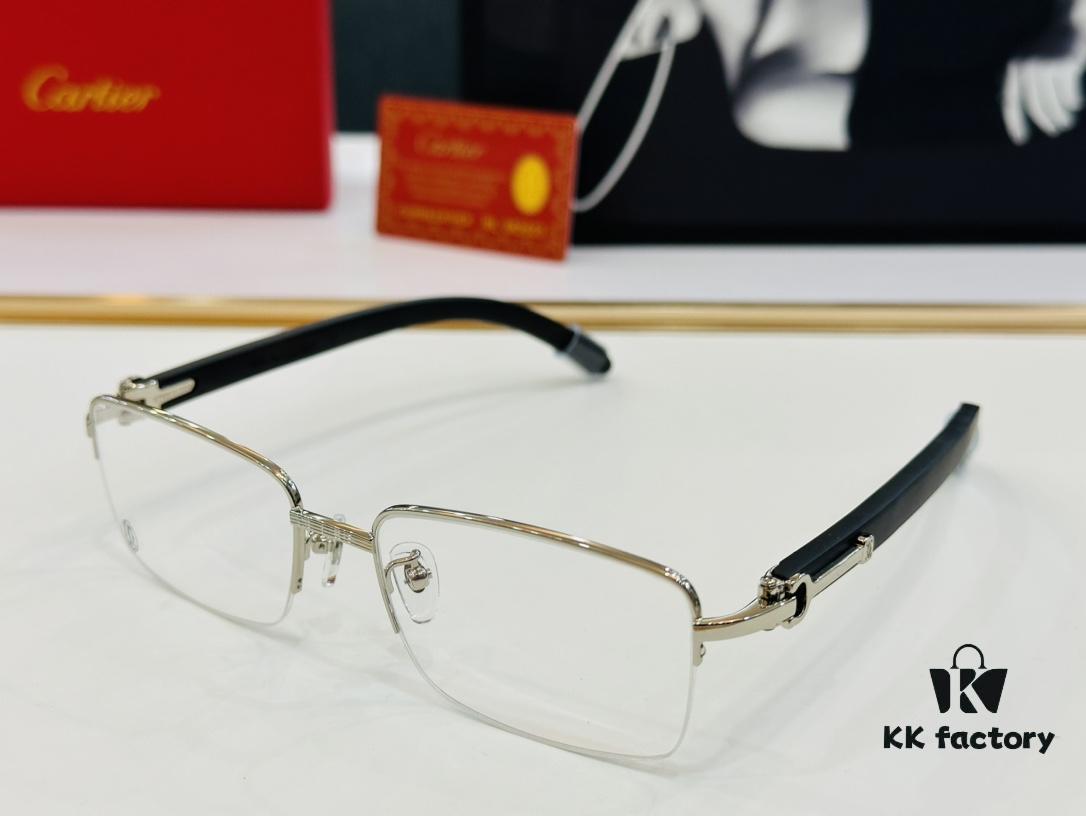6931ac8fccd8ab3d7afa0dfe Cartier - CT00510 Size: 56□18-140 Men's Sunglasses Recommended, Universal Frame Shape Fits All Face Types, Comfortable Wear, Compatible with Prescription Lenses, Wooden Temples, Eyeglasses, Sunglasses