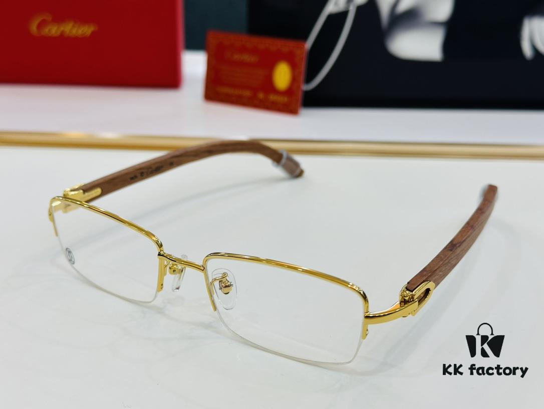 6931ac90ccd8ab3d7afa0e06 Cartier - CT00536O Size: 54 □ 19-140 Men's Sunglasses, Universal Frame Shape, Comfortable Fit, Suitable for All Face Types, Can Be Fitted with Prescription Lenses, Wooden Temples