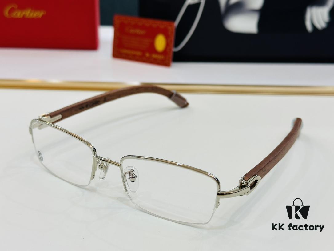 6931ac90ccd8ab3d7afa0e07 Cartier - CT00536O Size: 54 □ 19-140 Men's Sunglasses, Universal Frame Shape, Comfortable Fit, Suitable for All Face Types, Can Be Fitted with Prescription Lenses, Wooden Temples