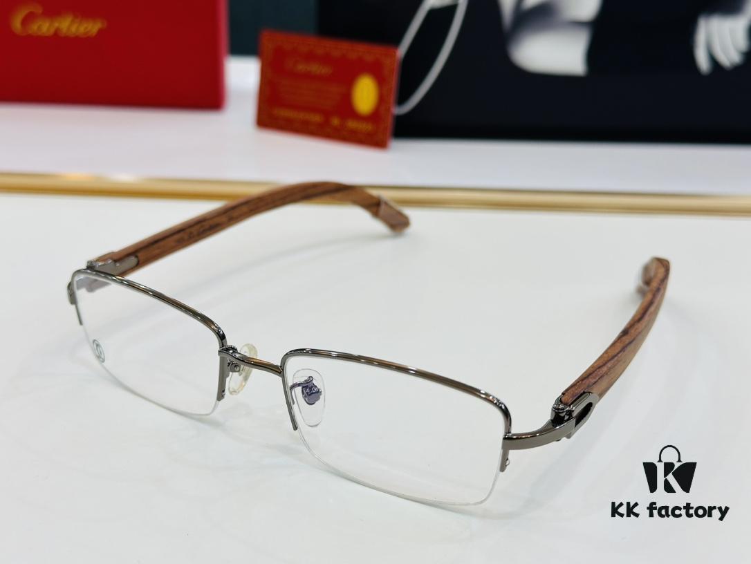 6931ac90ccd8ab3d7afa0e08 Cartier - CT00536O Size: 54 □ 19-140 Men's Sunglasses, Universal Frame Shape, Comfortable Fit, Suitable for All Face Types, Can Be Fitted with Prescription Lenses, Wooden Temples