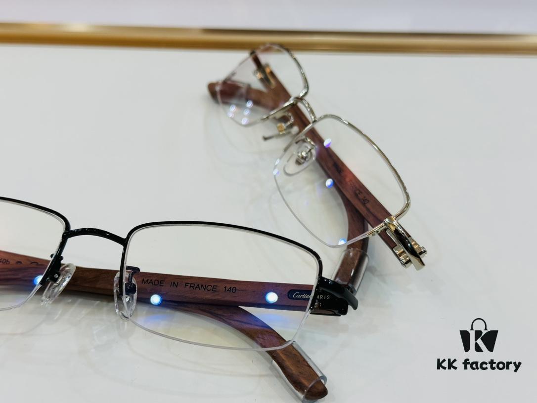 6931ac90ccd8ab3d7afa0e0c Cartier - CT00536O Size: 54 □ 19-140 Men's Sunglasses, Universal Frame Shape, Comfortable Fit, Suitable for All Face Types, Can Be Fitted with Prescription Lenses, Wooden Temples