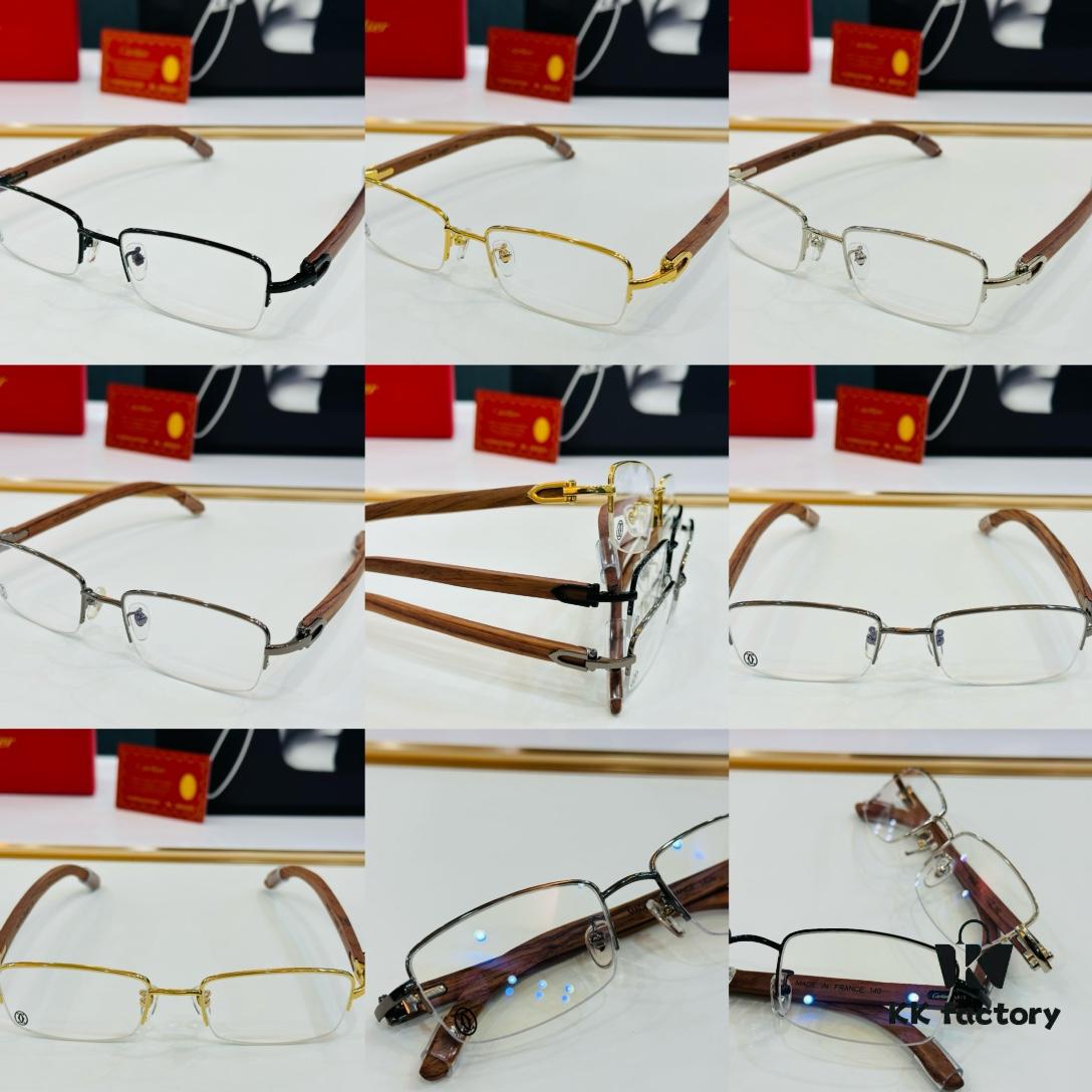 6931ac90ccd8ab3d7afa0e0d Cartier - CT00536O Size: 54 □ 19-140 Men's Sunglasses, Universal Frame Shape, Comfortable Fit, Suitable for All Face Types, Can Be Fitted with Prescription Lenses, Wooden Temples