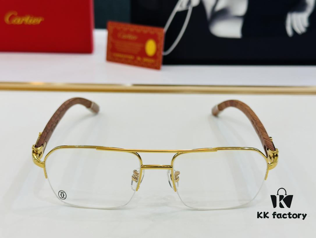 6931ac90ccd8ab3d7afa0e13 Cartier CT00536O Size: 55 □ 18-140 Men's Sunglasses Recommended, Flattering on All Face Shapes, Comfortable to Wear, Compatible with Prescription Lenses, Wooden Temples