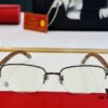 6931ac91ccd8ab3d7afa0e1b Cartier - CT8101 Size: 56□18-140 Men's Sunglasses, Universal Frame Shape for All Face Types, Comfortable Wear, Compatible with Prescription Lenses, Wooden Temples