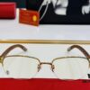 6931ac91ccd8ab3d7afa0e1e Cartier - CT8101 Size: 56□18-140 Men's Sunglasses, Universal Frame Shape for All Face Types, Comfortable Wear, Compatible with Prescription Lenses, Wooden Temples