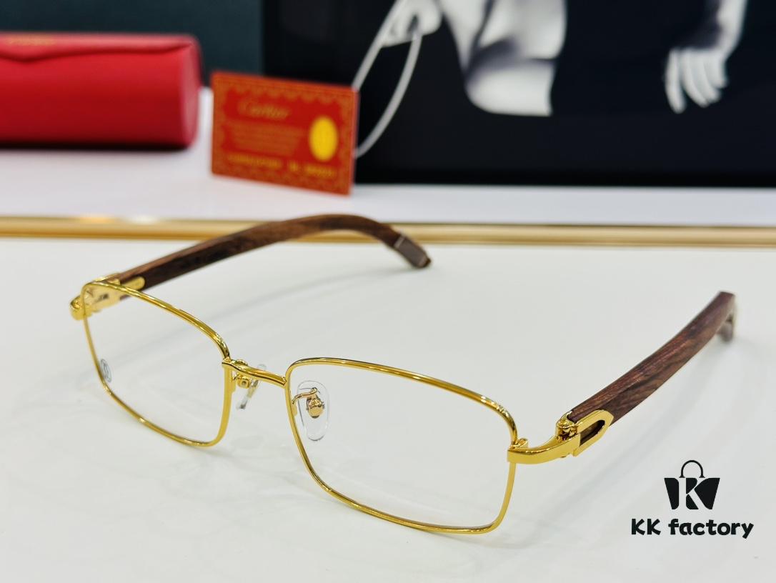 6931ac91ccd8ab3d7afa0e21 Cartier CT313617 Size 56-17-140 Men's Sunglasses, Universal Frame Shape for All Face Types, Comfortable Fit, Can Be Fitted with Prescription Lenses, Wooden Temples