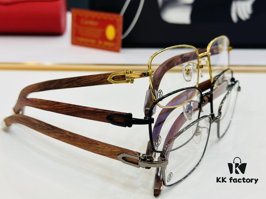 6931ac92ccd8ab3d7afa0e24 Cartier CT313617 Size 56-17-140 Men's Sunglasses, Universal Frame Shape for All Face Types, Comfortable Fit, Can Be Fitted with Prescription Lenses, Wooden Temples