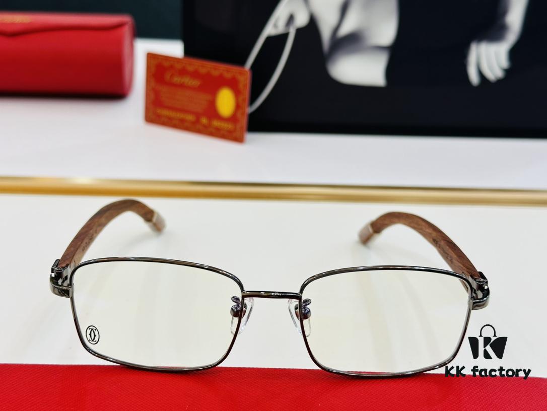 6931ac92ccd8ab3d7afa0e27 Cartier CT313617 Size 56-17-140 Men's Sunglasses, Universal Frame Shape for All Face Types, Comfortable Fit, Can Be Fitted with Prescription Lenses, Wooden Temples