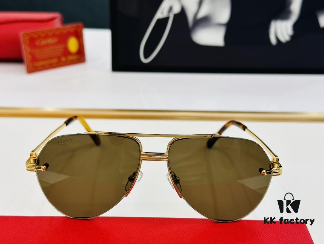 6931ac92ccd8ab3d7afa0e29 New Arrival Cartier CA Model CT0427S Size 60-15-145 High-Quality Brand Iconic X Driving Sunglasses