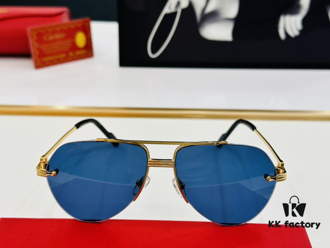 6931ac92ccd8ab3d7afa0e2b New Arrival Cartier CA Model CT0427S Size 60-15-145 High-Quality Brand Iconic X Driving Sunglasses