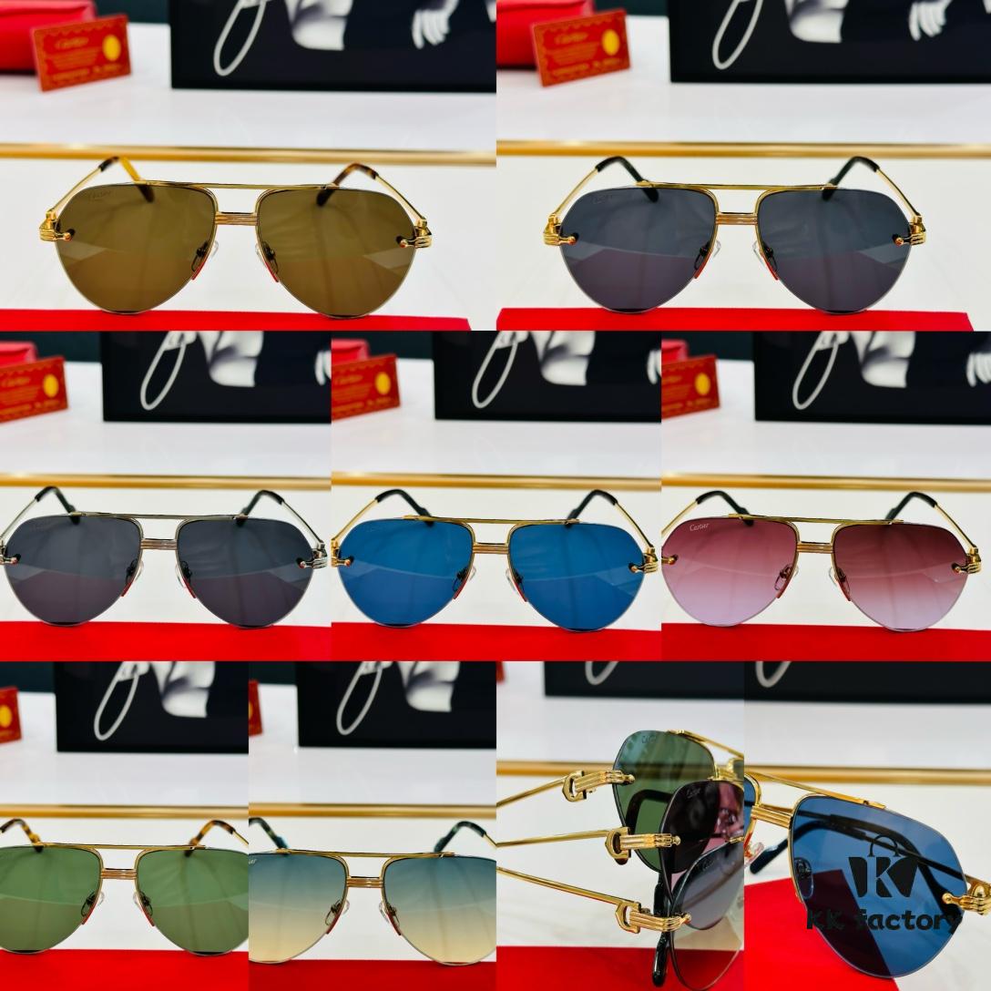 6931ac92ccd8ab3d7afa0e31 New Arrival Cartier CA Model CT0427S Size 60-15-145 High-Quality Brand Iconic X Driving Sunglasses