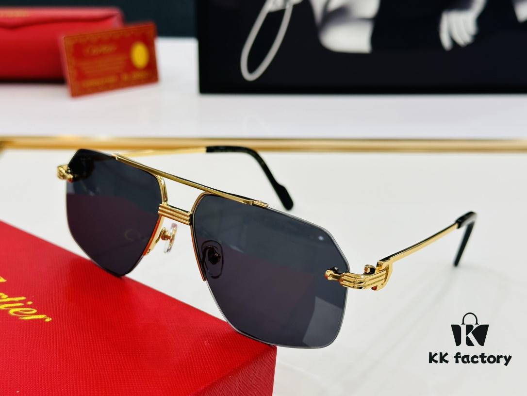 6931ac92ccd8ab3d7afa0e32 New Arrival Cartier Model CT0427S Size 60-15-145 High-Quality Brand Iconic Driving Sunglasses