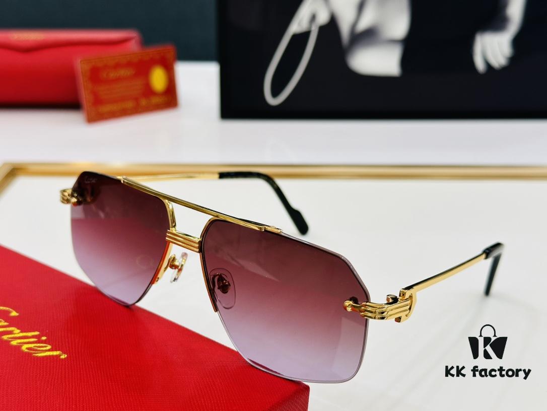 6931ac92ccd8ab3d7afa0e33 New Arrival Cartier Model CT0427S Size 60-15-145 High-Quality Brand Iconic Driving Sunglasses