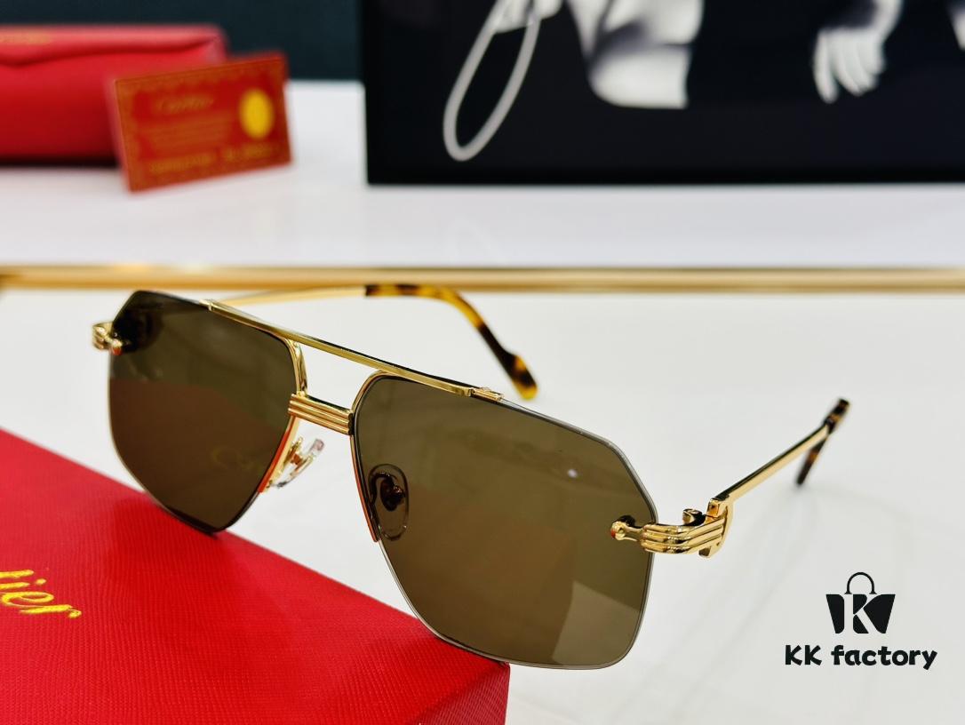 6931ac93ccd8ab3d7afa0e35 New Arrival Cartier Model CT0427S Size 60-15-145 High-Quality Brand Iconic Driving Sunglasses