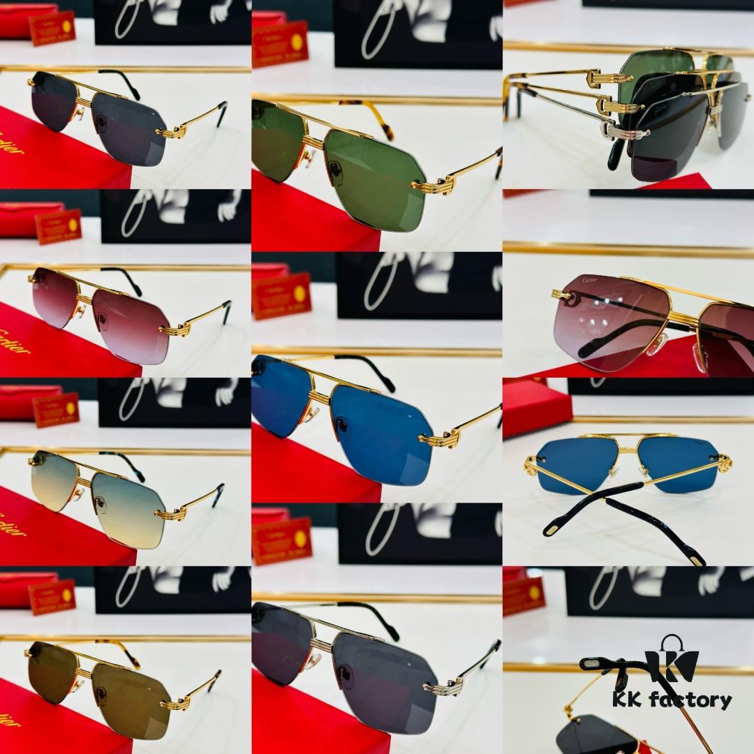 6931ac93ccd8ab3d7afa0e3a New Arrival Cartier Model CT0427S Size 60-15-145 High-Quality Brand Iconic Driving Sunglasses