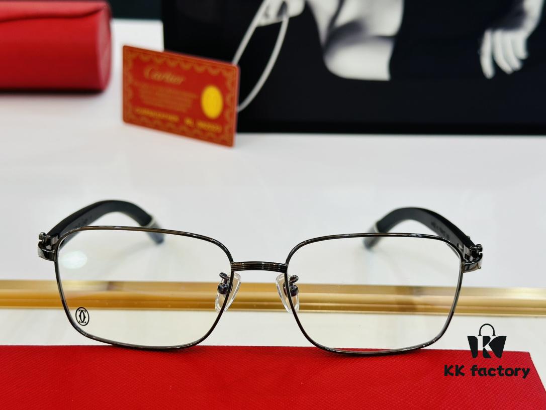 6931ac93ccd8ab3d7afa0e3d Cartier CT20821O Unisex Sunglasses - Size 57□17-140, Recommended for Men, Universal Frame Shape Fits All Face Types, Comfortable Wear, Compatible with Prescription Lenses, Wooden Temples