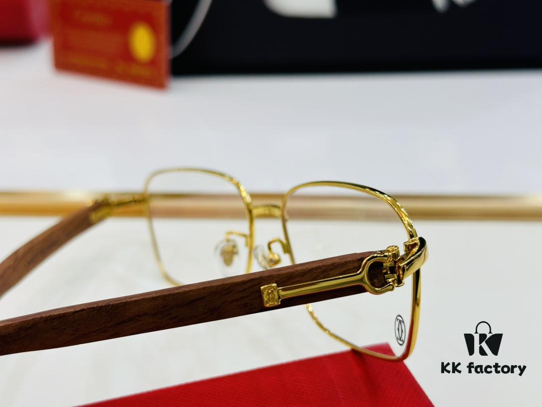 6931ac93ccd8ab3d7afa0e40 Cartier CT20821O Unisex Sunglasses - Size 57□17-140, Recommended for Men, Universal Frame Shape Fits All Face Types, Comfortable Wear, Compatible with Prescription Lenses, Wooden Temples
