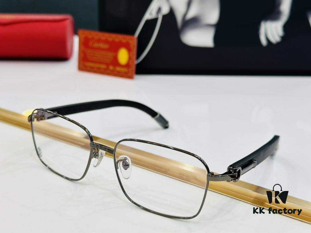 6931ac93ccd8ab3d7afa0e41 Cartier CT20821O Unisex Sunglasses - Size 57□17-140, Recommended for Men, Universal Frame Shape Fits All Face Types, Comfortable Wear, Compatible with Prescription Lenses, Wooden Temples