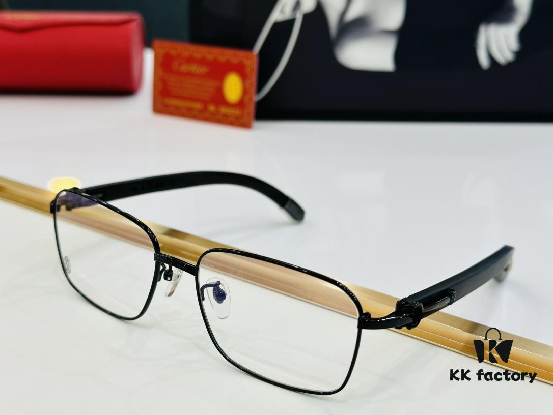 6931ac93ccd8ab3d7afa0e43 Cartier CT20821O Unisex Sunglasses - Size 57□17-140, Recommended for Men, Universal Frame Shape Fits All Face Types, Comfortable Wear, Compatible with Prescription Lenses, Wooden Temples