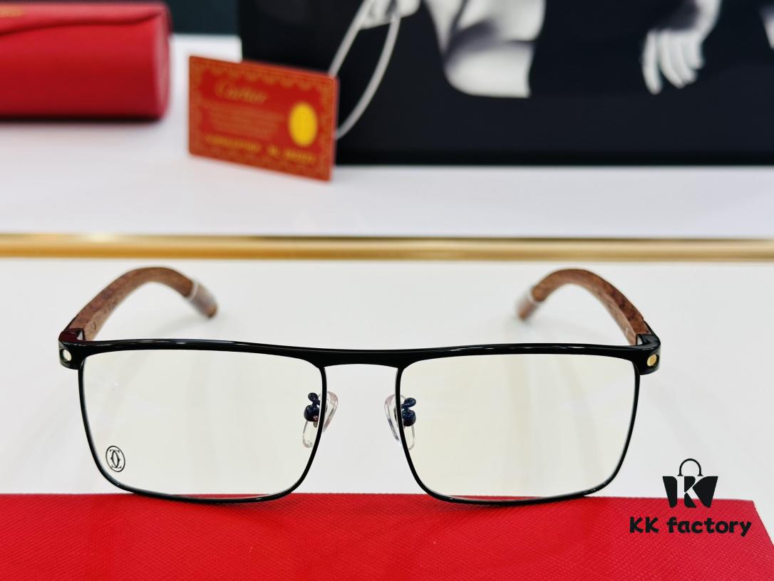 6931ac94ccd8ab3d7afa0e4b Cartier CT458312O Unisex Sunglasses, Size 54-18-140, Wooden Temples, Stylish and Comfortable Fit, Suitable for All Face Shapes