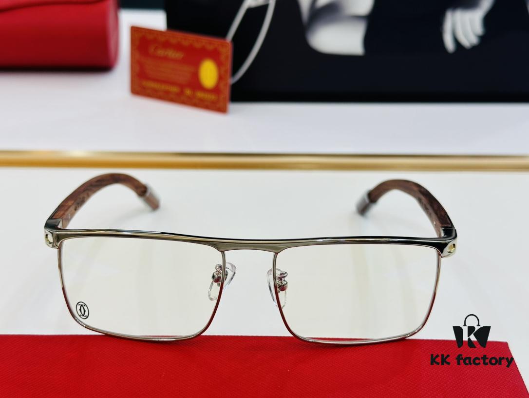 6931ac94ccd8ab3d7afa0e4c Cartier CT458312O Unisex Sunglasses, Size 54-18-140, Wooden Temples, Stylish and Comfortable Fit, Suitable for All Face Shapes