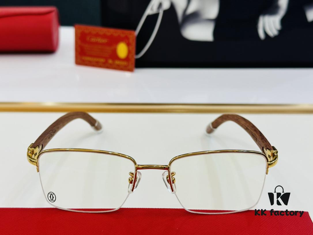 6931ac95ccd8ab3d7afa0e53 Cartier CT313615 Unisex Sunglasses, Size 54 □ 19-140, Recommended for Men, Universal Frame Shape Fits All Face Types, Comfortable Wear, Compatible with Prescription Lenses, Wooden Temples