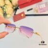 6931ac96ccd8ab3d7afa0e63 Cartier Frameless Pilot 2024 New Korean Style Trendy Men's Transparent Yellow Round Frame Glasses with Leopard Pattern Decoration, Stylish Sunglasses for Slimming Facial Look