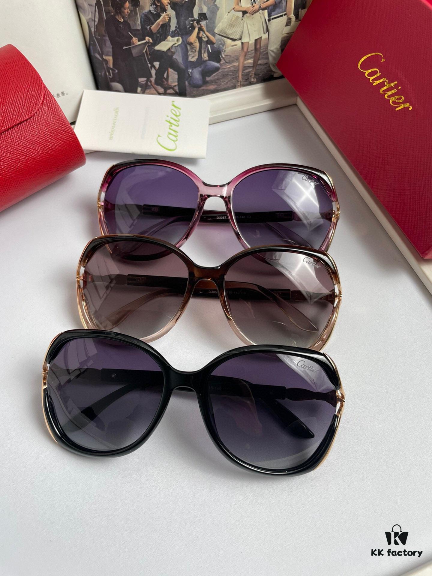 6931ac96ccd8ab3d7afa0e71 New Women's Cartier-inspired Sunglasses with Fox Head Temple Design, PC Frame and Imported Polarized Lenses