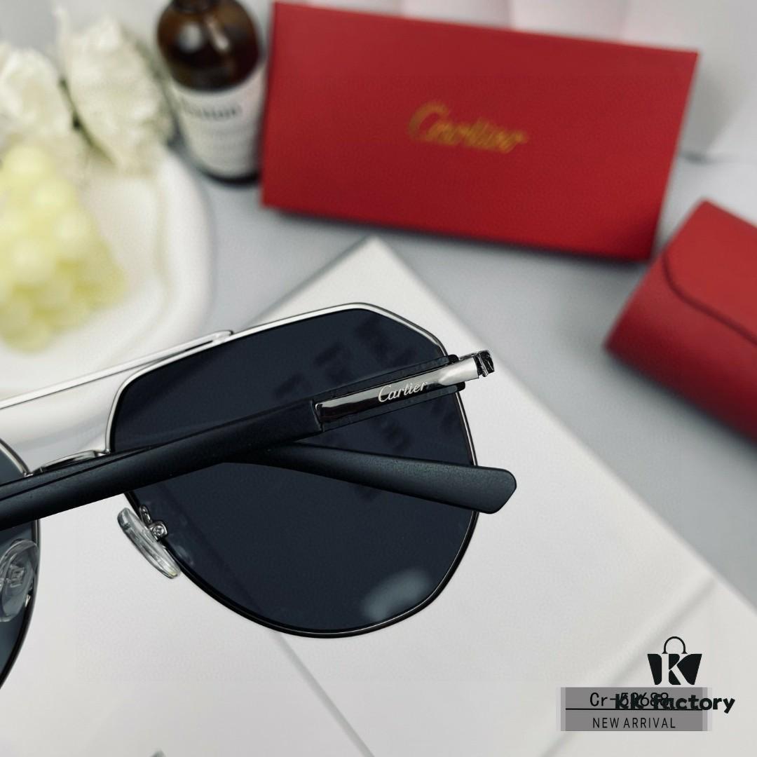 6931ac9bccd8ab3d7afa0eb0 French Cartier - Cartier Men's Sunglasses with Polarized Lenses, Lightweight Metal Frame, UV Protection, Stylish Driving and Travel Sunglasses