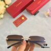 6931ac9cccd8ab3d7afa0ec0 Cartier New Fashion Frameless Cut-Out Sunglasses, UV Protection for Summer, Stylish Streetwear Sun Glasses that Slim the Face