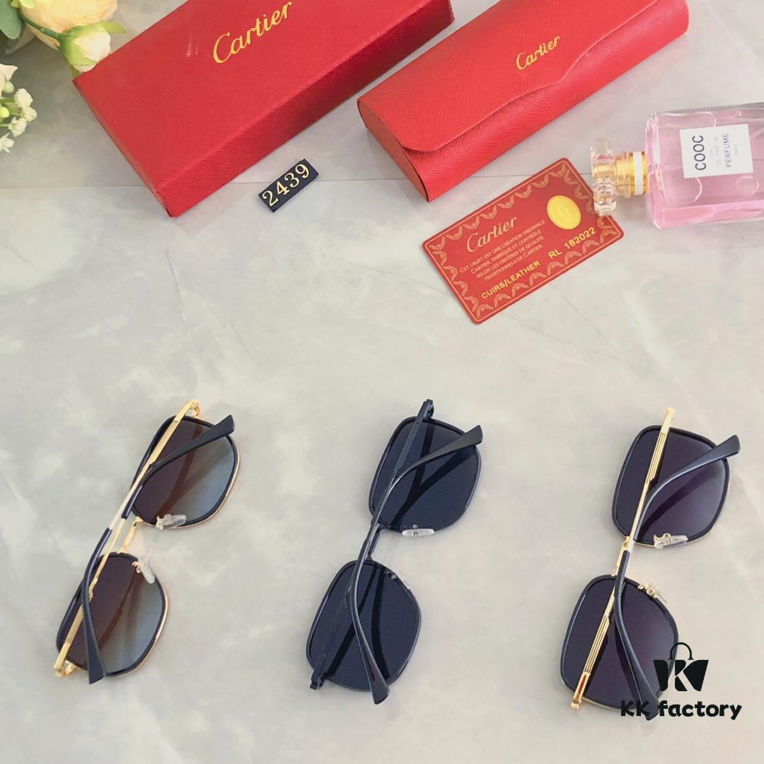 6931ac9dccd8ab3d7afa0ed6 Cartier Korean-style Brown Sunglasses for Men and Women, Stylish Retro Round Frame Sun Glasses for Driving, UV Protection, Slim Fit for Round Faces