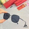 6931ac9dccd8ab3d7afa0ed9 Cartier Korean-style Brown Sunglasses for Men and Women, Stylish Retro Round Frame Sun Glasses for Driving, UV Protection, Slim Fit for Round Faces