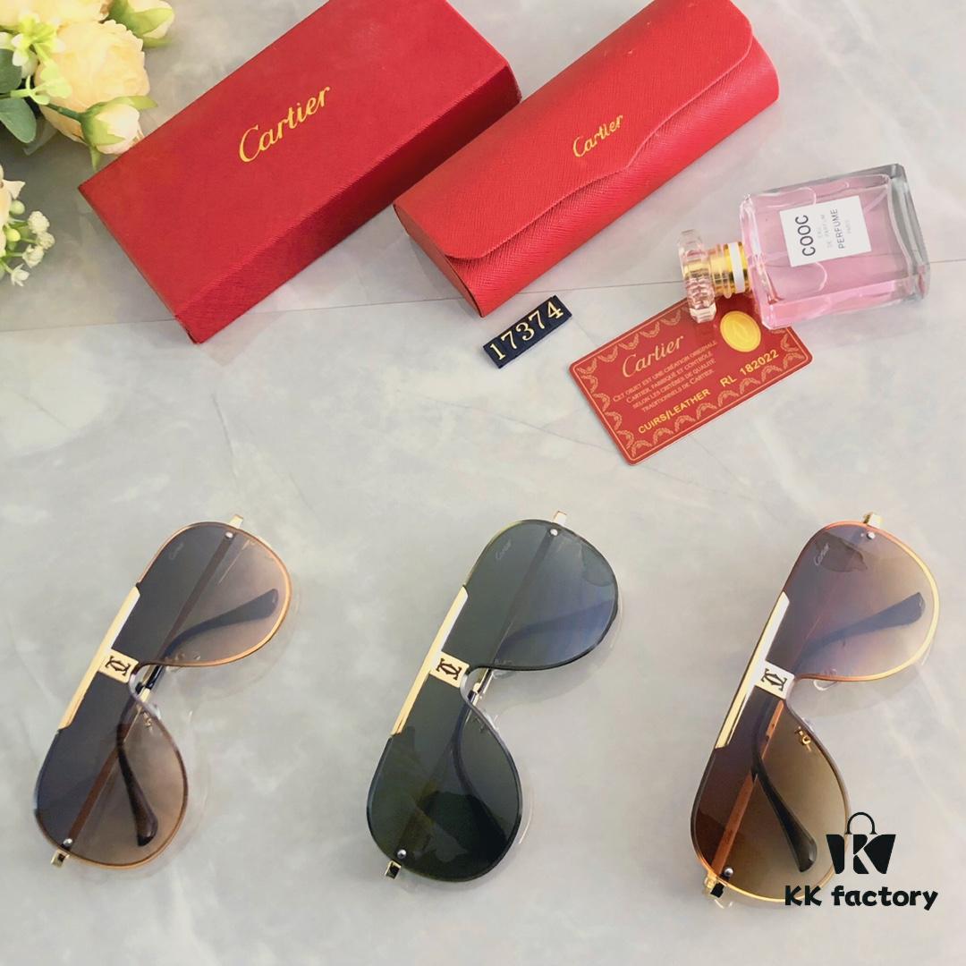 6931ac9eccd8ab3d7afa0ede Cartier New Unibody Frameless Sunglasses, Stylish Eyewear for Men and Women, Trendy European and American Fashion Driving Glasses