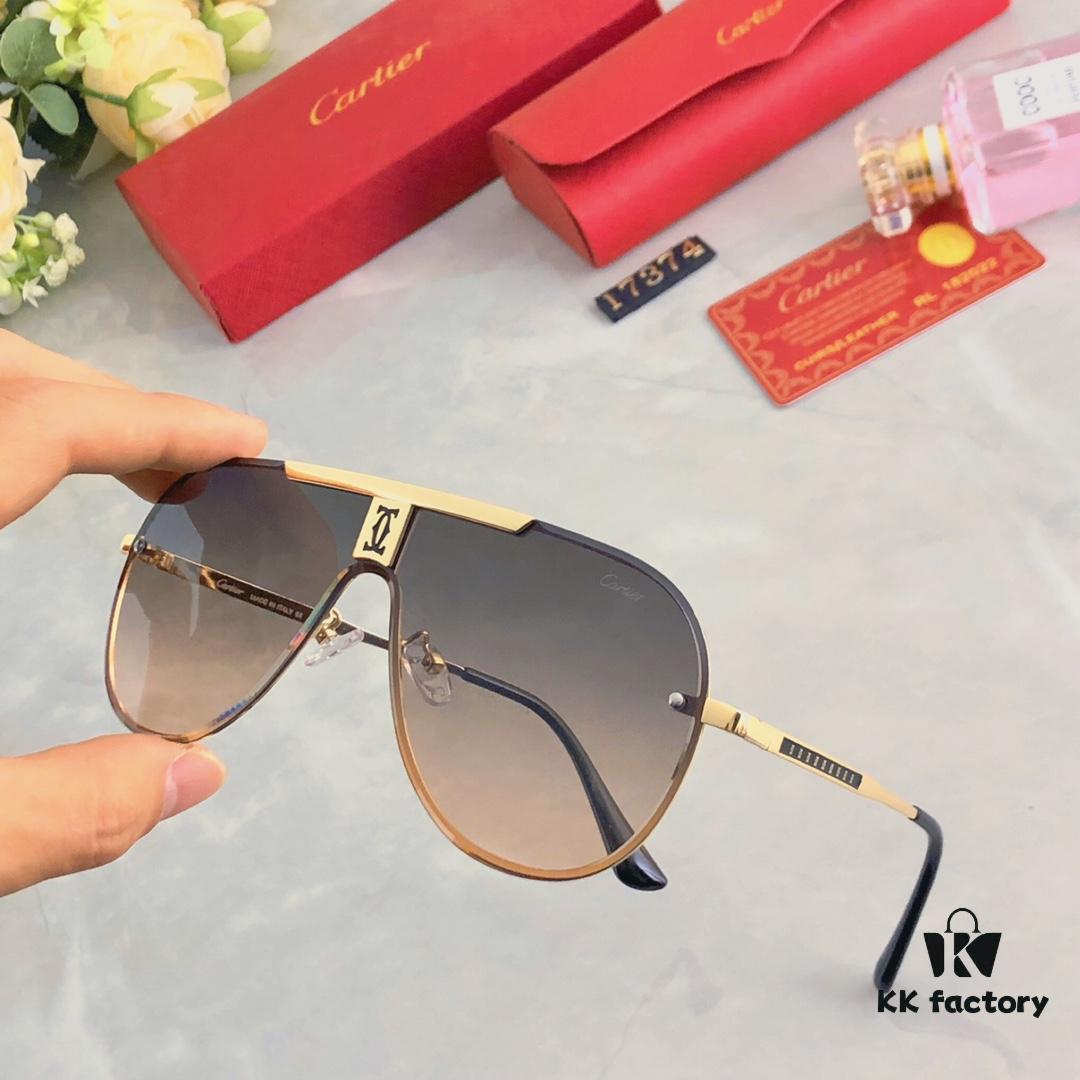 6931ac9eccd8ab3d7afa0ee2 Cartier New Unibody Frameless Sunglasses, Stylish Eyewear for Men and Women, Trendy European and American Fashion Driving Glasses