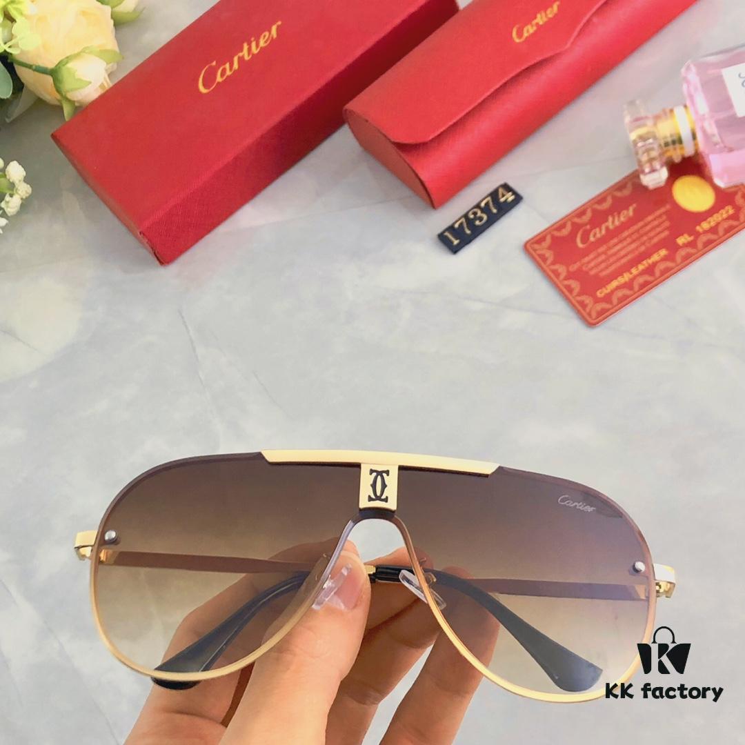 6931ac9eccd8ab3d7afa0ee4 Cartier New Unibody Frameless Sunglasses, Stylish Eyewear for Men and Women, Trendy European and American Fashion Driving Glasses