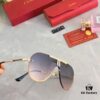 6931ac9eccd8ab3d7afa0ee6 Cartier New Unibody Frameless Sunglasses, Stylish Eyewear for Men and Women, Trendy European and American Fashion Driving Glasses