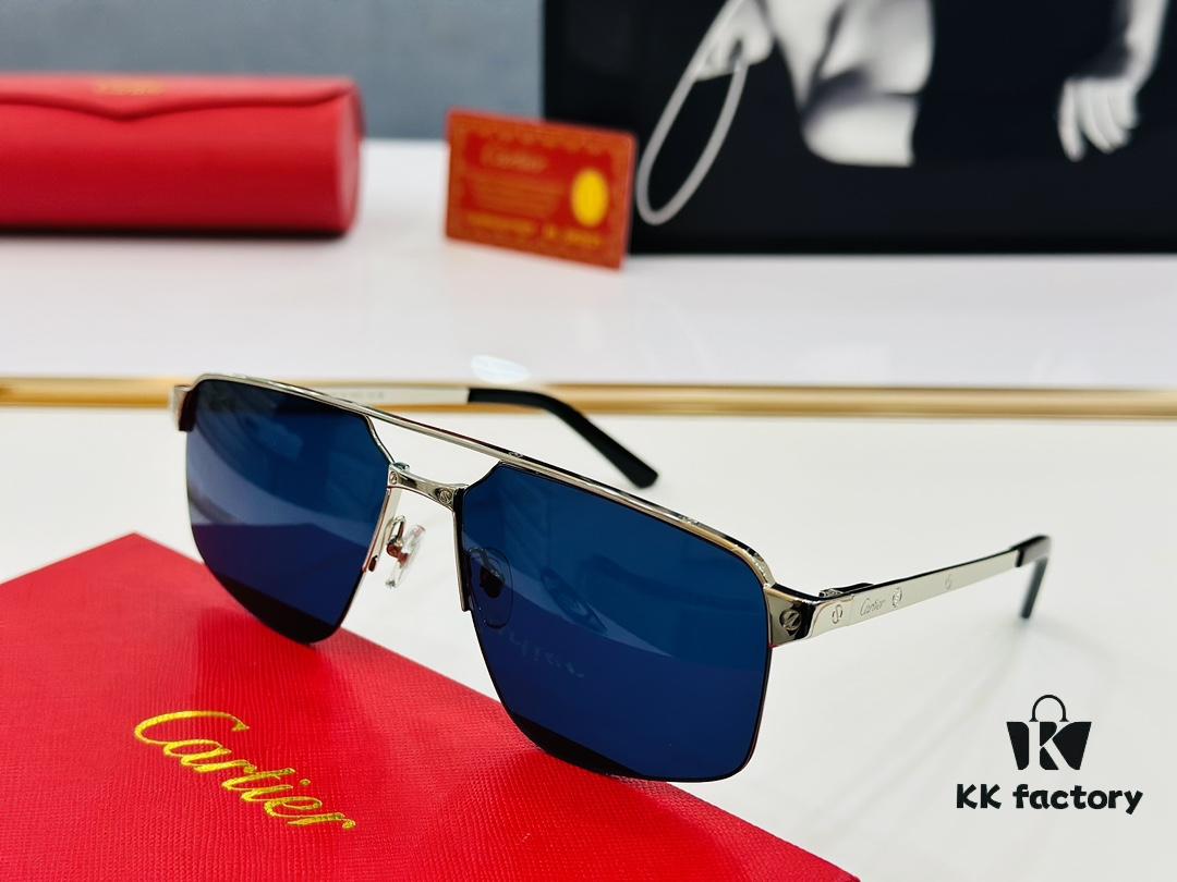 6931ac9eccd8ab3d7afa0ee8 New Arrival Cartier MODEL: CT0385 Size: 60□15-140 High-Quality Brand-Iconic C-Shaped Sunglasses