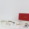 6931ac9fccd8ab3d7afa0ef0 Cartier CT0255O Size: 55 □ 18-145 Letter Screw Temple High-Quality Business Ultra-Light Pure Titanium Half-Rim Square Fashion Eyeglass Frame Sunglasses