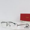 6931ac9fccd8ab3d7afa0ef3 Cartier CT0255O Size: 55 □ 18-145 Letter Screw Temple High-Quality Business Ultra-Light Pure Titanium Half-Rim Square Fashion Eyeglass Frame Sunglasses